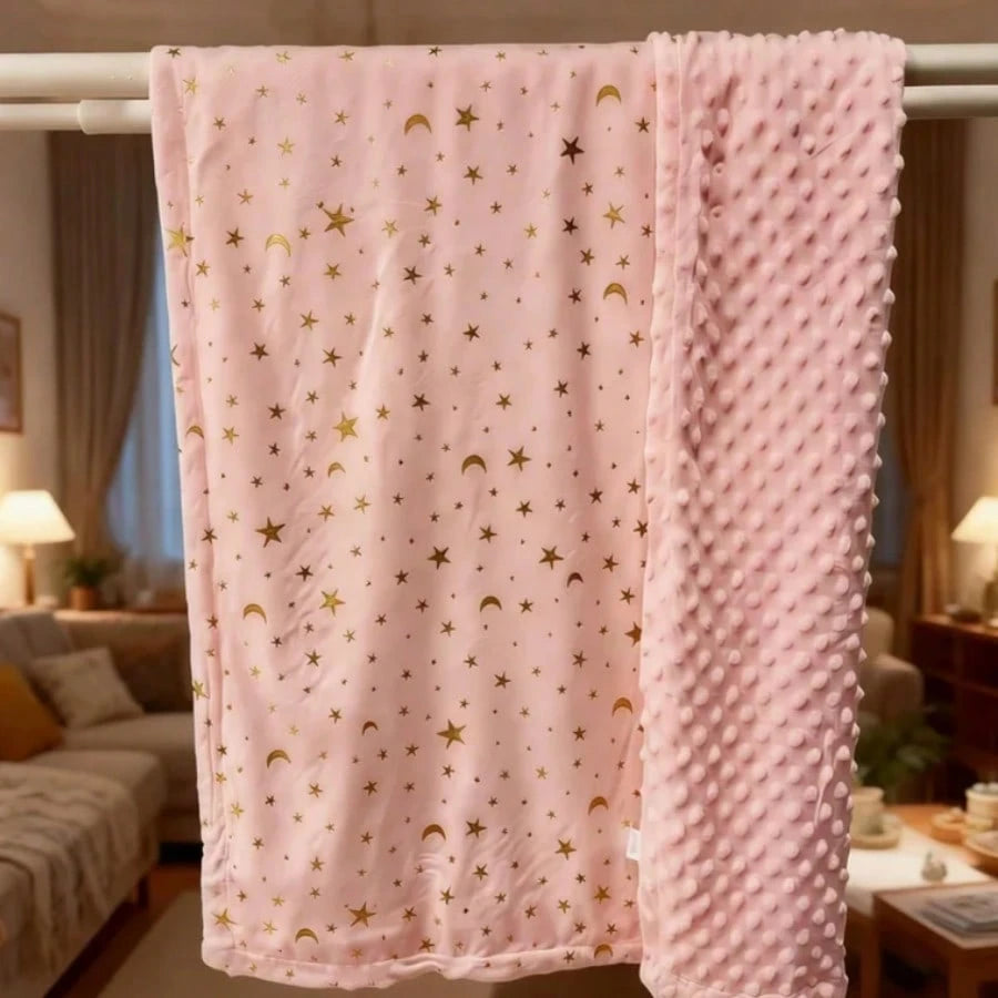 Thickened Cute Animal Design Baby Swaddle, Soft Skin-Friendly Warm, Suitable For Gifts, Multiple Colors Available, Unisex For Boys And Girls, Hook And Loop Design