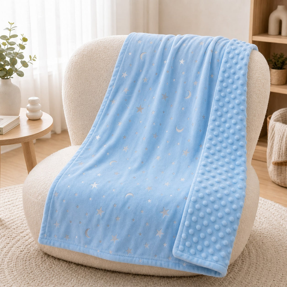 Thickened Cute Animal Design Baby Swaddle, Soft Skin-Friendly Warm, Suitable For Gifts, Multiple Colors Available, Unisex For Boys And Girls, Hook And Loop Design