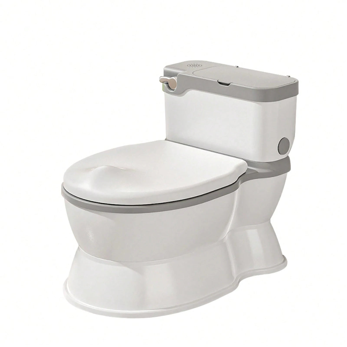 Toddler Potty Training Toilet- With Removable Training Seat, Realistic Flush Sound, Wipes Storage & Toilet Paper Holder, Fits 18-Month-Old Boys & Girls; Features Realistic Toilet Feel, Disposable Lin