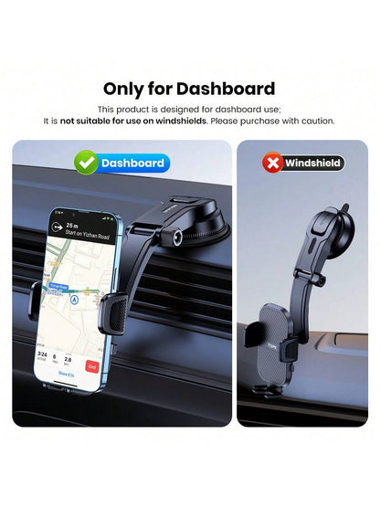 TOPK Phone Holder for Car Dashboard, Upgraded Adjustable horizontally and vertically Cell Phone Mount For Car Dashboard Compatible With All Phones