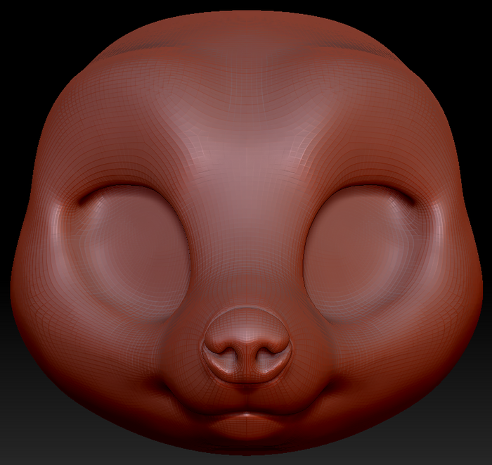 True Kemono European Badger Head Base