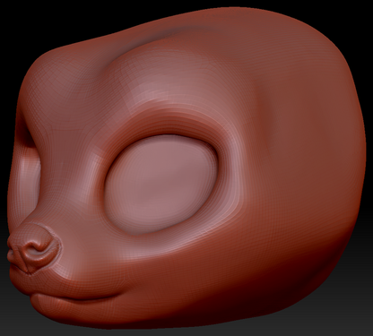 True Kemono Fossa Head Base