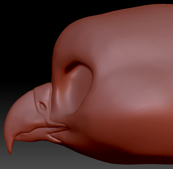 True Kemono Harris Hawk Head Base