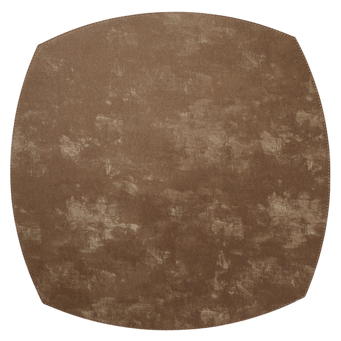 Velvet Elliptical Placemat - Mocha Mousse