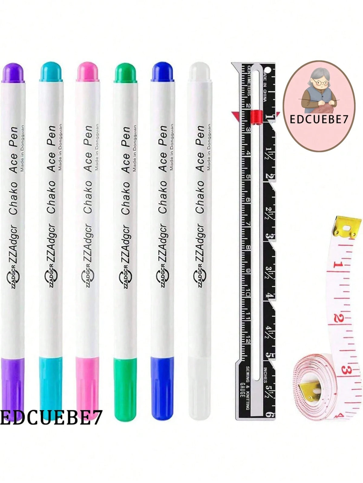 Water-Soluble Erasable Fabric Marking Pens, For Sewing Disappearing Ink Pen, Fabric Marking And Tracing Tools (Random Style, Random Color)