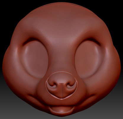 Western Kemono Hyena Static Jaw Head Base Variant 1