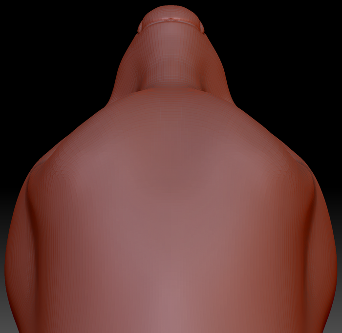 Western Kemono Hyena Static Jaw Head Base Variant 1