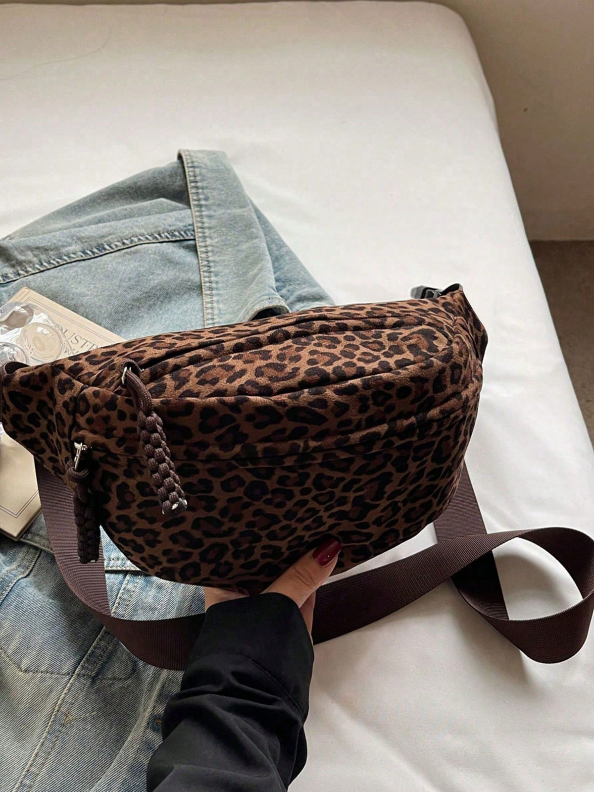 Women's Fashion Oblique Shoulder Chest Bag & Waist Bag Casual Handbag