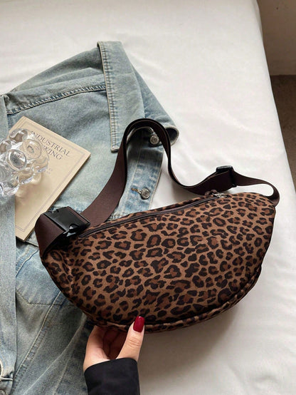 Women's Fashion Oblique Shoulder Chest Bag & Waist Bag Casual Handbag