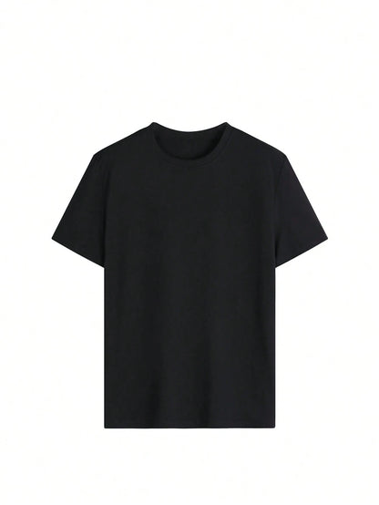 Women's Round Neck Short Sleeve Regular Fit T-Shirt, Loose Style, Fashion Versatile Casual Summer New Top