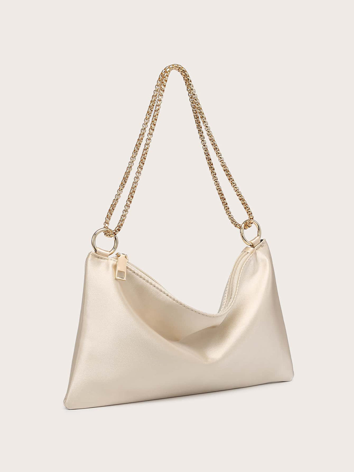 Women's Silk Satin Crossbody Evening Bag, Decorated With Rhinestones, Fashionable, Lightweight, Compact, Suitable For Parties And Outings.