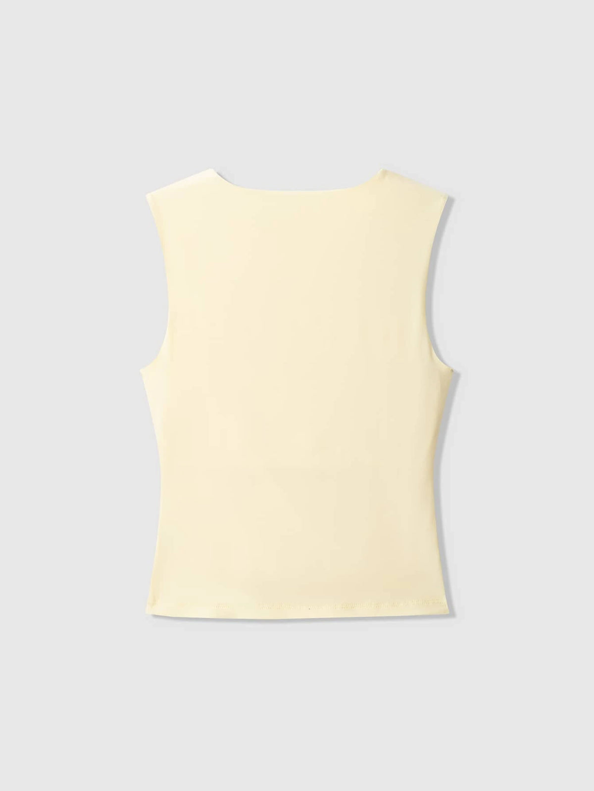 Women's Solid Color Round Neck Casual Draped Tank Top Summer Brown