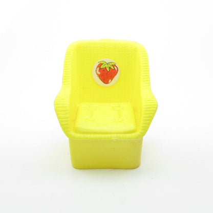 Yellow replacement doll chair for Strawberry Shortcake Garden House playset